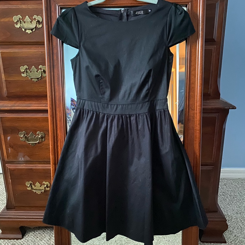 Maria de Guzman Cap Sleeve Retro Fit & Flare Dress